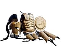 Azeem Mart Spartan Warrior Armor Set, Legendary King Leonidas SpartanJacket set Replica (Spartan Set with 18" Spartan shield)