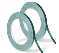 Azefnuhk 1 Roll Dark Green Waterproof Floral Tape, 0.25" Multipurpose Adhesive Florist Tapes Fresh Flower Bouquet Wrap for Wedding Bouquet, Wrapping Floral and Flower Arrangements Crafts (30m/33yd)
