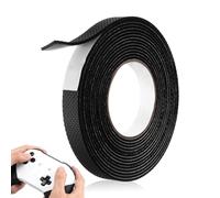 Azefnuhk 1 Rolls Rubber Grip Tape, 0.8In x 16Ft Ultra Strong Waterproof Anti Slip Tape, Non Slip Step Strips Tapes, Making Handles or Contact Surfaces Safer with Enhanced Grip and Comfort (Black)