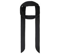 Azefnuhk Stylish Solid Color Long Skinny Scarf, 78 Inch Satin Ribbon Chiffon Silk-like Material, Serves as Neck Scarf, Necktie, Waist Belt, Handbag Wrap Handle, Free Size, for Women & Girls(Black)