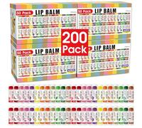 AZEN - 200 Pieces Lip Balms, Natural Lip Balm, Lip Balm, Moisturising Lip Balm for Dry and Cracked Lips