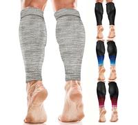 aZengear Calf Compression Sleeves for Men & Women - Shin Splint and Calf Support Brace - Compression Calf Guards - Leg Sleeves for Torn Muscle Cramps (L-XL, Mixed Grey)
