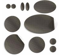 aZengear Repair Patches for Down Jackets, Puffer Coats, Waterproof, Self-Adhesive, Tear-Cold-Heat-Resistant Nylon Polyester Fabric, Fix Air Mattress, Inflatables, Tents (11 Pcs, Charcoal Brown)