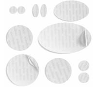 aZengear Repair Patches for Down Jackets, Puffer Coats, Waterproof, Self-Adhesive, Pre-Cut, Tear-Cold-Heat-Resistant Nylon Polyester Fabric, Fix Air Mattress, Tents (11 Pcs, Transparent, Clear)