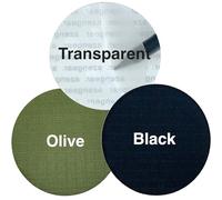 aZengear Multi Colour Self-Adhesive Repair Patch Set with Black, Olive and Transparent 11 Piece Packs for Down Jackets, Puffer Coats, Tents and Outdoor Gear