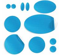 aZengear Repair Patches for Down Jackets, Puffer Coats, Waterproof, Self-Adhesive, Pre-Cut, Tear-Cold-Heat-Resistant Nylon Polyester Fabric, Fix Air Mattress, Inflatables, Tents (11 Pcs, Turquoise)