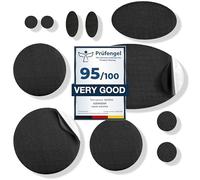 aZengear Repair Patches for Down Jackets, Puffer Coats, Waterproof, Self-Adhesive, Pre-Cut, Tear-Cold-Heat-Resistant Nylon Polyester Fabric, Fix Air Mattress, Inflatables, Tents (11 Pcs, Black)