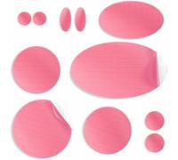 aZengear Repair Patches for Down Jackets, Puffer Coats, Waterproof, Self-Adhesive, Pre-Cut, Tear-Cold-Heat-Resistant Nylon Polyester Fabric, Fix Air Mattress, Inflatables, Tents (11 Pcs, Pink)