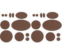 aZengear Repair Patches for Down Jackets, Puffer Coats, Waterproof, Self-Adhesive, Pre-Cut, Tear-Cold-Heat-Resistant Nylon Polyester Fabric, Fix Air Mattress, Inflatables, Tents (11 Pcs, Brown)