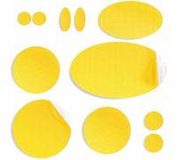 aZengear Repair Patches for Down Jackets, Puffer Coats, Waterproof, Self-Adhesive, Pre-Cut, Tear-Cold-Heat-Resistant Nylon Polyester Fabric, Fix Air Mattress, Inflatables, Tents (11 Pcs, Yellow)