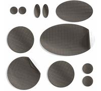 aZengear Repair Patches for Down Jackets, Puffer Coats, Waterproof, Self-Adhesive, Tear-Cold-Heat-Resistant Nylon Polyester Fabric, Fix Air Mattress, Inflatables, Tents (11 Pcs, Charcoal Brown)