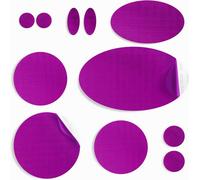 Azengear Repair Patches For Jackets, Tent, Gear - Waterproof, Self-Adhesive, Tear-Cold-Heat-Resistant (11 Pieces, Dark Purple)
