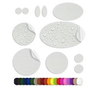Azengear Repair Patches For Jackets, Tent, Shoe, Gear - Self-Adhesive, Tear-Cold-Heat-Resistant (11 Pieces, Stone White)