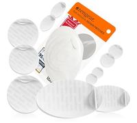 aZengear Repair Patches Waterproof, Self-Adhesive, Tear-Cold-Heat-Resistant Polyester Fabric to Fix Down Jacket, Puffer, Snowsuit, Shoe, Tent, PVC, Clothing, Upholstery (11 Pcs, Clear)