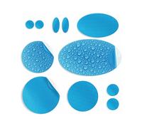 aZengear Repair Patches for Down Jackets, Puffer Coats, Waterproof, Self-Adhesive, Pre-Cut, Tear-Cold-Heat-Resistant Nylon Polyester Fabric, Fix Air Mattress, Inflatables, Tents (11 Pcs, Turquoise)