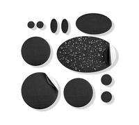 aZengear Self-Adhesive Repair Patches (30+ Colours) for Down Jackets, Puffer Coats, Tents, Upholstery - Waterproof, Tear-Cold-Heat-Resistant Nylon Polyester Fabric (11 Pcs, Black)