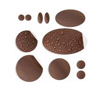 aZengear Repair Patches for Down Jackets, Puffer Coats, Waterproof, Self-Adhesive, Pre-Cut, Tear-Cold-Heat-Resistant Nylon Polyester Fabric, Fix Air Mattress, Inflatables, Tents (11 Pcs, Brown)