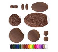 aZengear Self-Adhesive Repair Patches (30+ Colours) for Down Jackets, Puffer Coats, Tents, Upholstery - Waterproof, Tear-Cold-Heat-Resistant Nylon Polyester Fabric (11 Pcs, Brown)