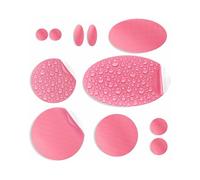 aZengear Self-Adhesive Repair Patches (30+ Colours) for Down Jackets, Puffer Coats, Tents, Upholstery - Waterproof, Tear-Cold-Heat-Resistant Nylon Polyester Fabric (11 Pcs, Pink)