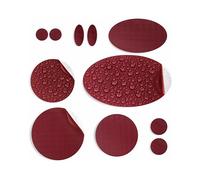 aZengear Self-Adhesive Repair Patches (30+ Colours) for Down Jackets, Puffer Coats, Tents, Upholstery - Waterproof, Tear-Cold-Heat-Resistant Nylon Polyester Fabric (11 Pcs, Burgundy)