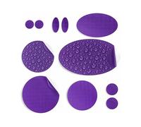 aZengear Self-Adhesive Repair Patches (30+ Colours) for Down Jackets, Puffer Coats, Tents, Upholstery - Waterproof, Tear-Cold-Heat-Resistant Nylon Polyester Fabric (11 Pcs, Purple)