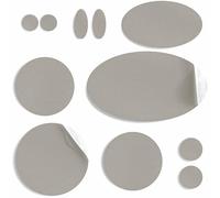 aZengear Self-Adhesive Repair Patches (30+ Colours) for Down Jackets, Puffer Coats, Tents - Waterproof, Tear-Cold-Heat-Resistant Nylon Polyester Fabric (11 Pcs, Taupe Grey)