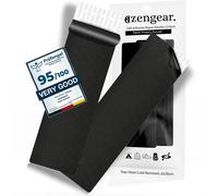 aZengear Jacket Repair Patches (2 Pack) - Self-Adhesive, Waterproof, Tear-Cold-Heat-Resistant Polyester to Fix Rips in Tents, Down Jackets, Puffers, Snowsuit, Shoe, Upholstery (Black)