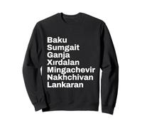 Azerbaijan Cities and Towns Travel Sweatshirt