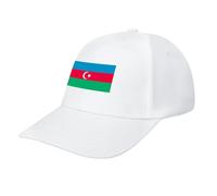 Azerbaijan Flag Baseball Cap,Summer Adjustable Classic Low Profile Hat for Men Women,The Ultimate Accessory for Activies White
