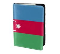 Azerbaijan Flag Print Passport Holder Travel Document Cover Wallet