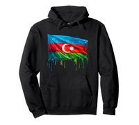 Azerbaijan Flag Pullover Hoodie
