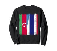 Azerbaijan Thailand Half Flag Azeri Thai Roots Sweatshirt