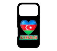 Azerbaijani Flag Men Women Kids Heart Love Azerbaijan Case for iPhone 17 Pro