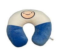 AZERISSO Adventure Time Plush Neck Pillow, Adventure Time Headrest Cartoon Memory Foam Cute Travel Neck Support Pillow 11.8" (Finn The Human)
