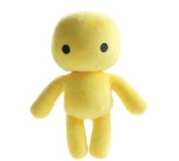 AZERISSO Wobbly Life Plush, Game Character Yellow Man Stress Relief Cute Throw Pillows for Home Decor (Yellow)