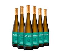 Azevedo Vinho Verde DOC 12% ABV | 6 x 75cl Bottles | 2024 Portuguese White Wine | Loureiro & Alvarinho Blend | Crisp, Zesty Citrus & Tropical Flavours | Vegan
