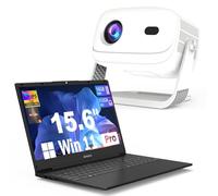 Azeyou 15.6" Laptop Ryzen 3 + Smart Projector 720P Auto Focus WiFi 6