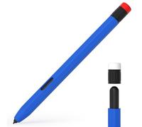 AZF Classic Design Pencil Case for Samsung Galaxy Tab S6 Lite/S10 Lite S Pen,Comfortable Grip Non-Slip Silicone Case, Supports Magnetic Wireless Charging (Blue)