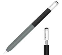 AZF iPencil Case Compatible with Apple Pencil (USB-C) Case, Gradient Color Silicone Case, Comfortable Grip Soft and Non-Slip, Support Magnetic Attachment. (Black)