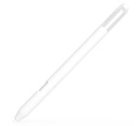 AZF Silicone Pencil Case for Samsung Galaxy S Pen Creator Edition Case，Comfortable Non-Slip Silicone case with Magnetic Charging Support. (White)