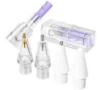 AZF Upgraded Replacement Tips for Apple Pencil Pro/USB-C/2nd Gen/1st Gen Tips(with Retractable Storage Box),Mix Metal wear-Resistant Replacement Pencil Tips for iPad Pencil Accessories (Purple)