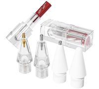 AZF Upgraded Replacement Tips for Apple Pencil Pro/USB-C/2nd Gen/1st Gen Tips(with Retractable Storage Box),Mix Metal wear-Resistant Replacement Pencil Tips for iPad Pencil Accessories (Wine Red)