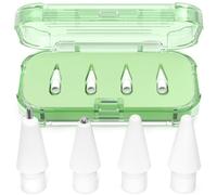 AZF Upgraded Replacement Tips for Apple Pencil Pro/USB-C/2nd Gen/1st Gen Tips （with Storage Box） Mix Metal wear-Resistant Replacement Pencil Tips for iPad Pencil Accessories (Matcha)