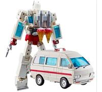 AZfutu 2-in-1 Ambulance Transforming Robot Toy - 28cm Large Action Figure with Movable Joints, Realistic Rescue Vehicle Mode, for Boys & Girls Aged 8+