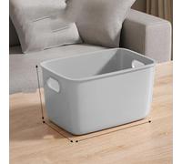 AZHABIODV Storage boxes with handles, stackable storage boxes, cosmetic storage baskets, and clothing and kitchen waste storage boxes for ordering from the bathroom.