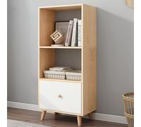 AZHANGYB Cube Bookshelf with Storage, Mid-Century Rustic Book Shelf, Industrial 2 Shelf Bookcase, Retro Wooden Bookshelves for Display, Kids Room, Bedroom, Living Room (B)