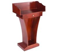 AZHANGYB Floor Standing Podium Stand, Wooden Church Pulpit Stand Hostess Stand Teacher Speaker Lecture Classroom Presentation Stand,Standing Lectern Desk