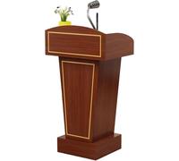AZHANGYB Lectern Podium Stand, Wooden Podium Stand For Reception Desk Heavy Duty Lectern Podium For Restaurant Hostess Stand