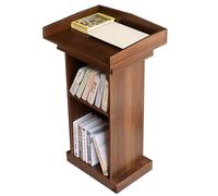 AZHANGYB Office Conference Room Podium Table, Teacher Podium, Wooden Lecture Desk, Business Lecture Podium Reception Desk With Storage For Churches, Seminars Classroom