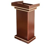 AZHANGYB Portable Podium, Office Conference Room Mobile Podium Table, Wooden Lecture Podium Reception Desk, Wood Podium